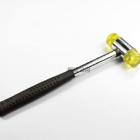 铁把三色皮锤【30型】/钢管柄安装锤 胶锤 橡皮锤 小皮锤 橡胶锤